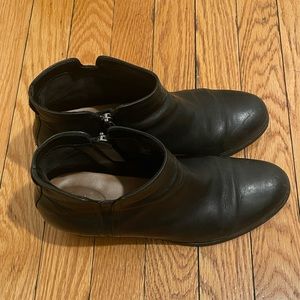 Clarks Black Leather Booties